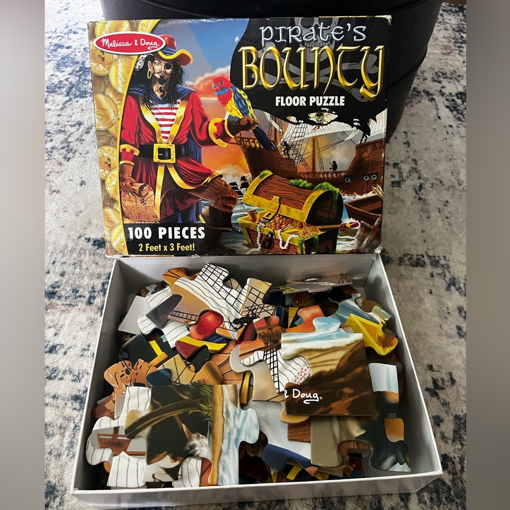Melissa & Doug Pirate's Bounty 100-Piece Floor Puzzle COMPLETE